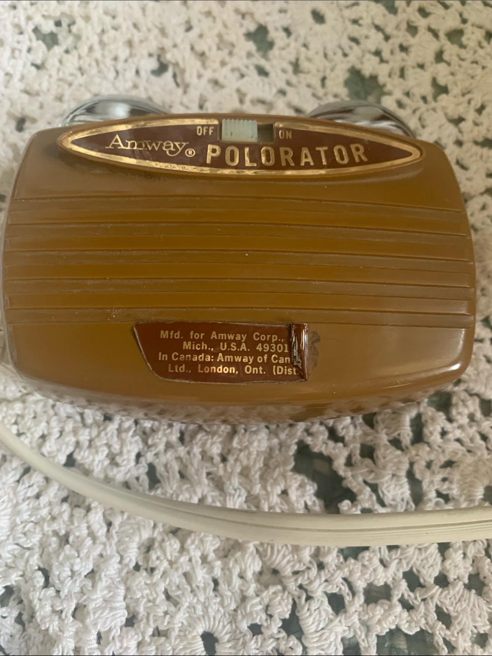 Vintage Amway handheld massager.